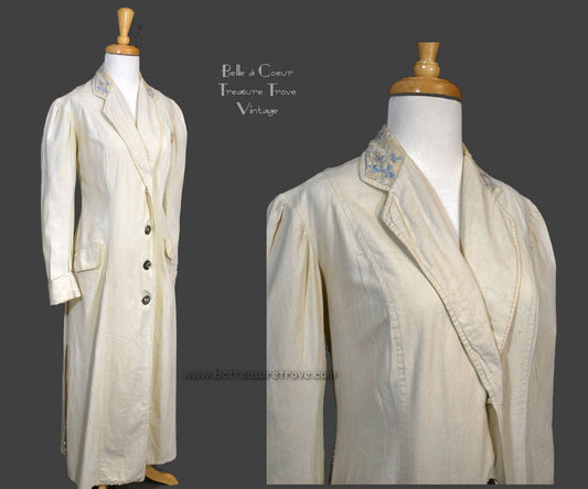 Antique Edwardian Motoring Duster Coat